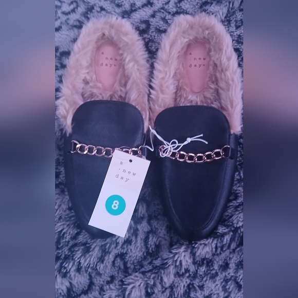 A New Day Faux Fur Lined Loafers - Picture 1 of 4